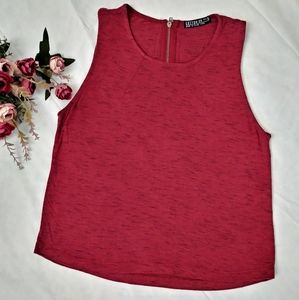 COTTON ON Sleeveless Zipper Back Woman Top